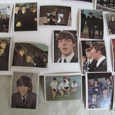 Lot of Vintage Colored Beatles Cards, Read Description