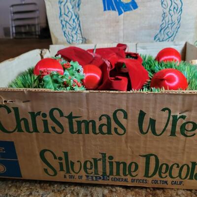 Vintage Christmas wreath