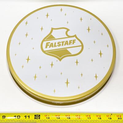 VINTAGE 13â€ FALSTAFF BEER METAL TRAY