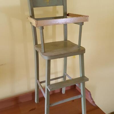 Vintage Doll High chair Baby Doll Chair