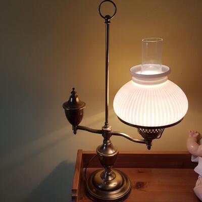 Parlor Electric Table Oil Lamp Style Heavy