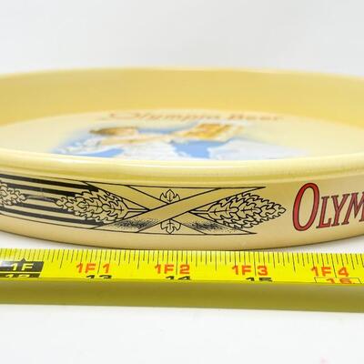 VINTAGE 13â€ OLYMPIA BEER METAL TRAY