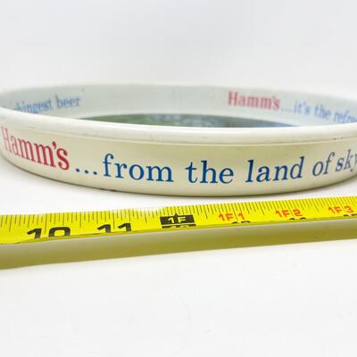 VINTAGE 13â€ HAMMâ€™S BEER METAL TRAY