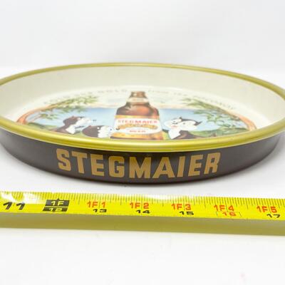 1959 13â€ STEGMAIER BEER METAL TRAY