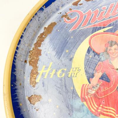 VINTAGE 13â€ MILLER HIGH LIFE BEER TRAY