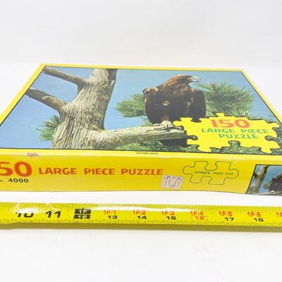 UNOPENED VINTAGE 150 PIECE BALD EAGLE PUZZLE