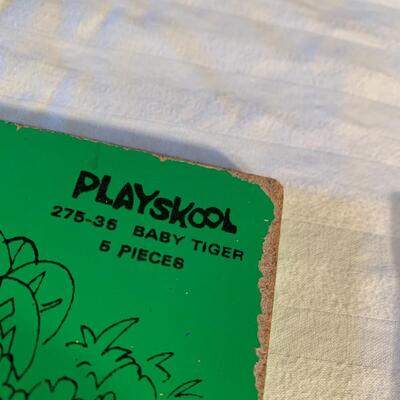 Vintage Playskool Wood Childrenâ€™s Puzzles