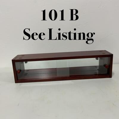-101 B- 18 Available | Display Shelves | Cherry Wood Finish