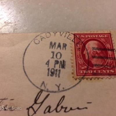 Antique Fifteen Stamps 1 cents &2 cents with envelopes