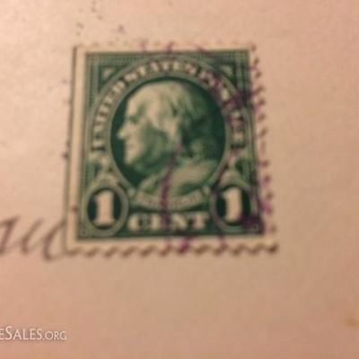 Antique Fifteen Stamps 1 cents &2 cents with envelopes