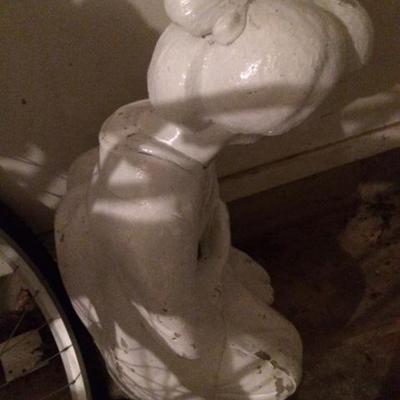 Vintage Cast/ Stone Japanese Geisha 