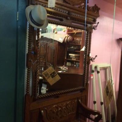 Antique  Oak Tree Hall