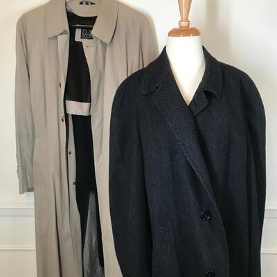 Lot of 2 mens coats vintage and contemporary