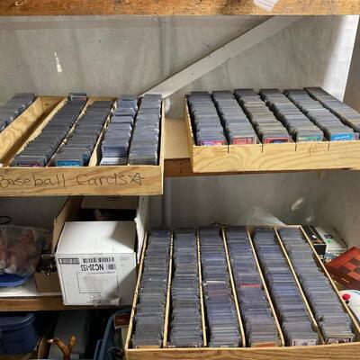 Huge 1980s baseball card lot