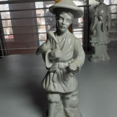 8in. Chinese man with bird