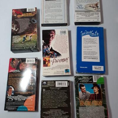 Lot of 8 VHS tapes