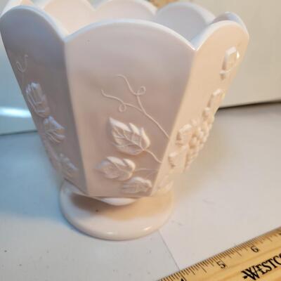 Napco ceramic pink glass