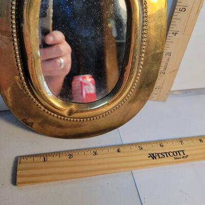 very cool brass mirror Handcrafted