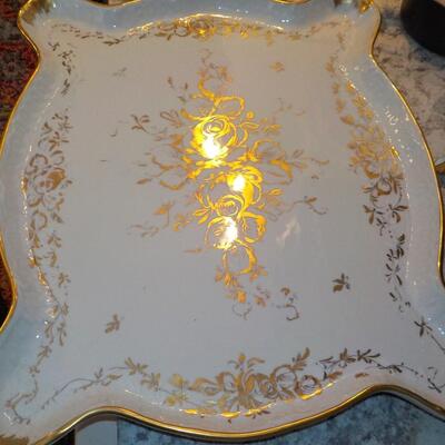 20 inch Hand painted French Limoges Serving Platter.