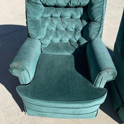 Vintage Pair of Rocking Swivel Chairs