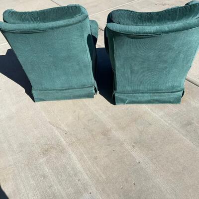 Vintage Pair of Rocking Swivel Chairs