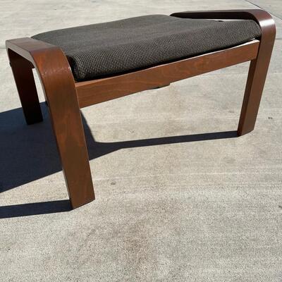 Cloth & Wooden Ottoman