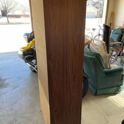 Wood Bookcase w/ Doors