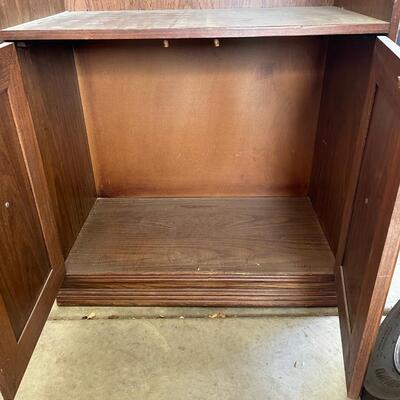 Wood Bookcase w/ Doors