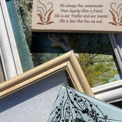 Various Sized White Frames