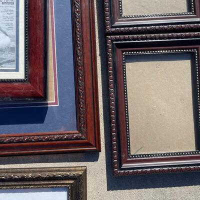 Various Sized Brown Frames