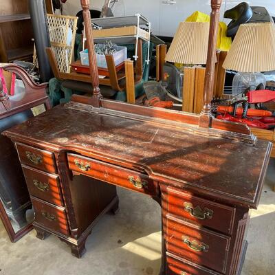 Antique Vanity w/ Mirror