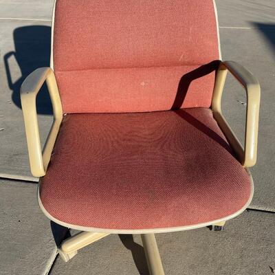 Pink and Tan Office Chair