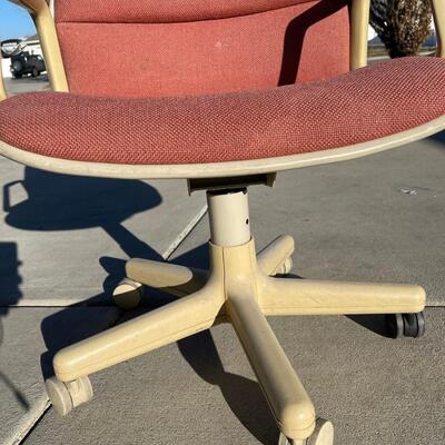 Pink and Tan Office Chair