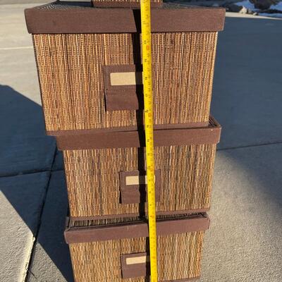 5 Various Sized Storage Boxes