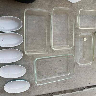 Glass and Ceramic Cooking Pans (some pyrex)