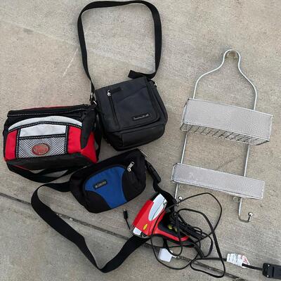 Lunch Box, Columbia Fanny Pack, Shower Caddy, Blow Dryer