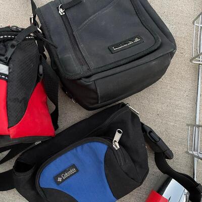 Lunch Box, Columbia Fanny Pack, Shower Caddy, Blow Dryer