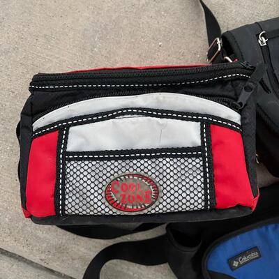 Lunch Box, Columbia Fanny Pack, Shower Caddy, Blow Dryer