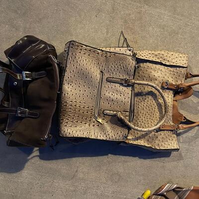 Three Brown Purses