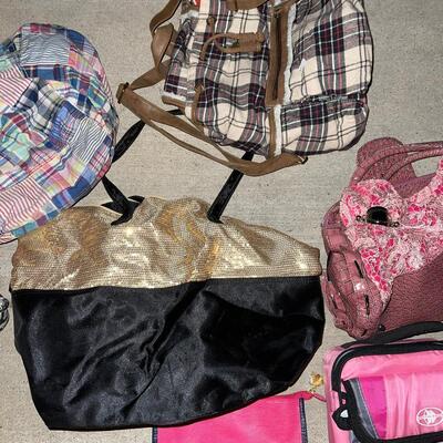 Lot of Bags, Purses and Lunch Box