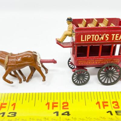 VINTAGE MATCHBOX LESNEY â€œMODELS OF YESTERYEARâ€ NO. 12 - LIPTONâ€™S TEA HORSE BUS