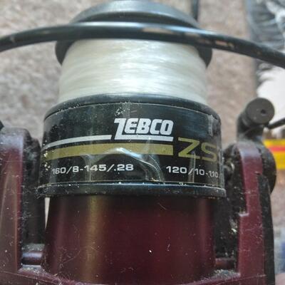 LOT 73 ZEBCO ROD AND REEL