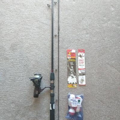 LOT 73 ZEBCO ROD AND REEL