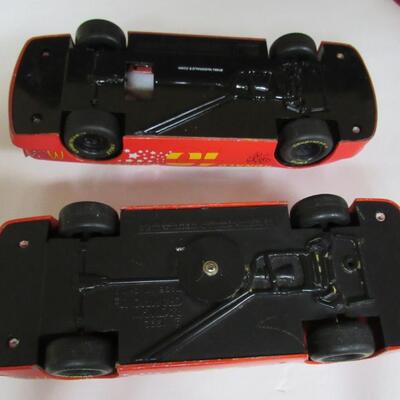 2 McDonalds Ronald Rocket Cars, Vintage Metal Car For Parts