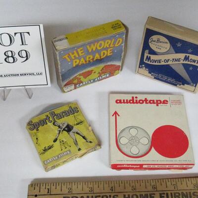 Vintage Sports Parade 8 mm Film Spills and Thrills, World Parade 16 mm American's Wonderlands, More