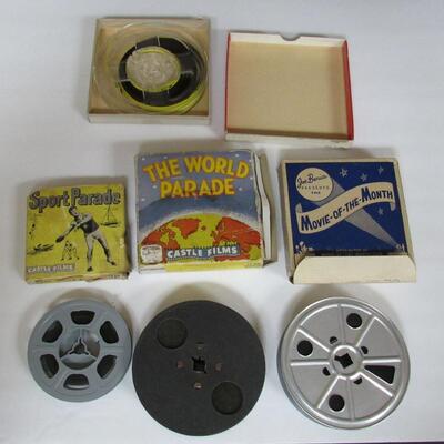 Vintage Sports Parade 8 mm Film Spills and Thrills, World Parade 16 mm American's Wonderlands, More