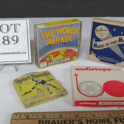 Vintage Sports Parade 8 mm Film Spills and Thrills, World Parade 16 mm American's Wonderlands, More