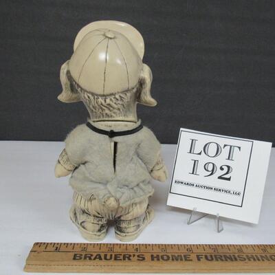 Nice Money In The Bank Baseball Dog Plastic Bank With Original Tag, 1977