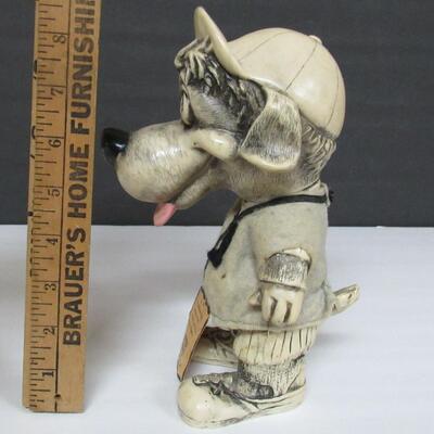 Nice Money In The Bank Baseball Dog Plastic Bank With Original Tag, 1977