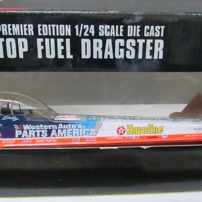 1997 Top Fuel Dragster Premier Edition, Shelly, 1/24 Scale In Original Box, Looks Unused